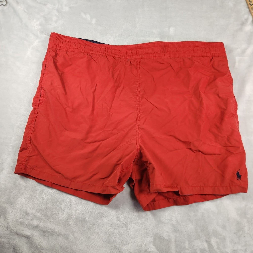 Polo Ralph Lauren SOLID BRIGHT RED Mens Swim Trunks XXL Classic‎ 90s Preppy